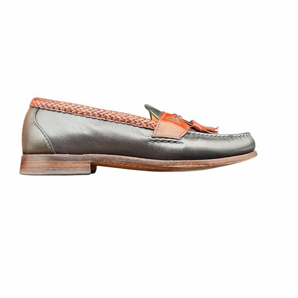 Allen Edmonds Tassel Loafers Men’s 9D Black Brown Leather USA Made main image 4